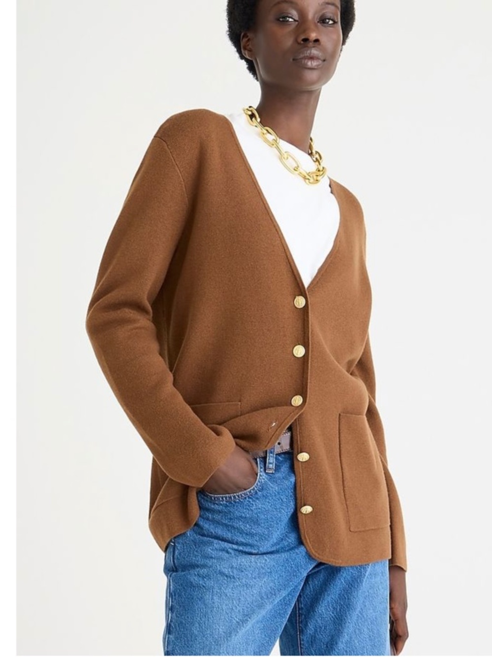 J.Crew Giselle V-neck Sweater Blazer Wool Blend Small